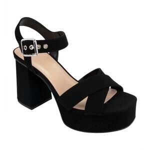 NEW CCOCCI women's leila platform heel in black